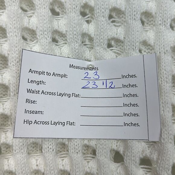 BASICS Cotton Open Stitch Crewneck pullover Sweater Sz PXXS - Picture 8 of 9